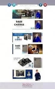 Kim Nugent, a branding expert for entrepreneurs and authors, dares to change website design that incorporates her expertise in social media marketing for authors.