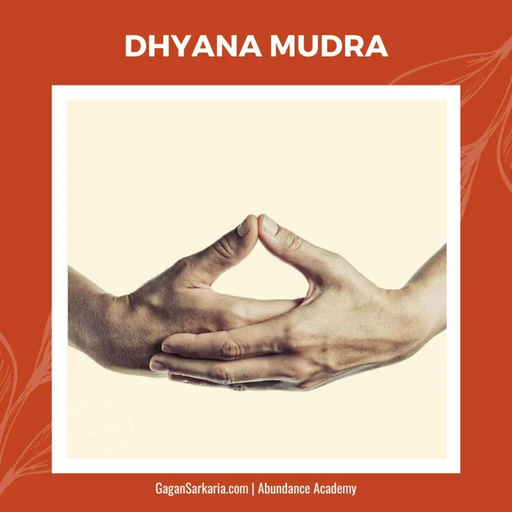 Dhyan-Mudra dhyana or concentration mudra