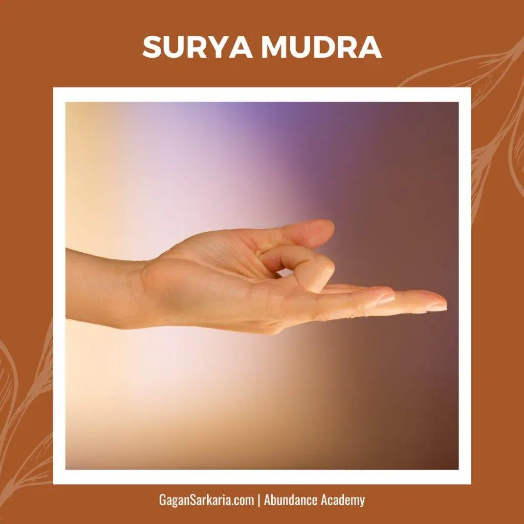 Surya-Mudra Surya or Sun Mudra