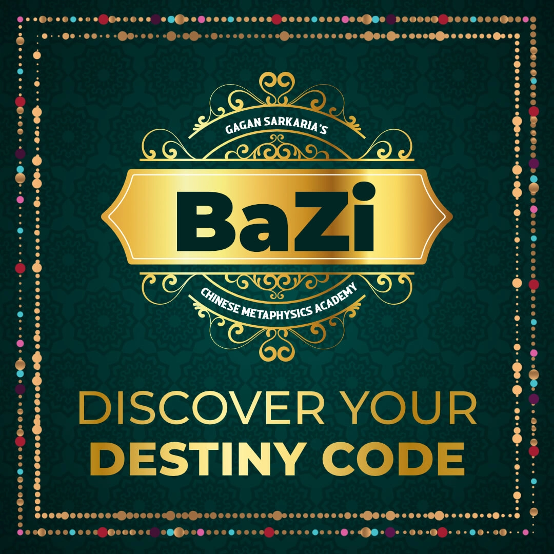 A gold and green sign for the Chinese Metaphysics Academy in 2024.