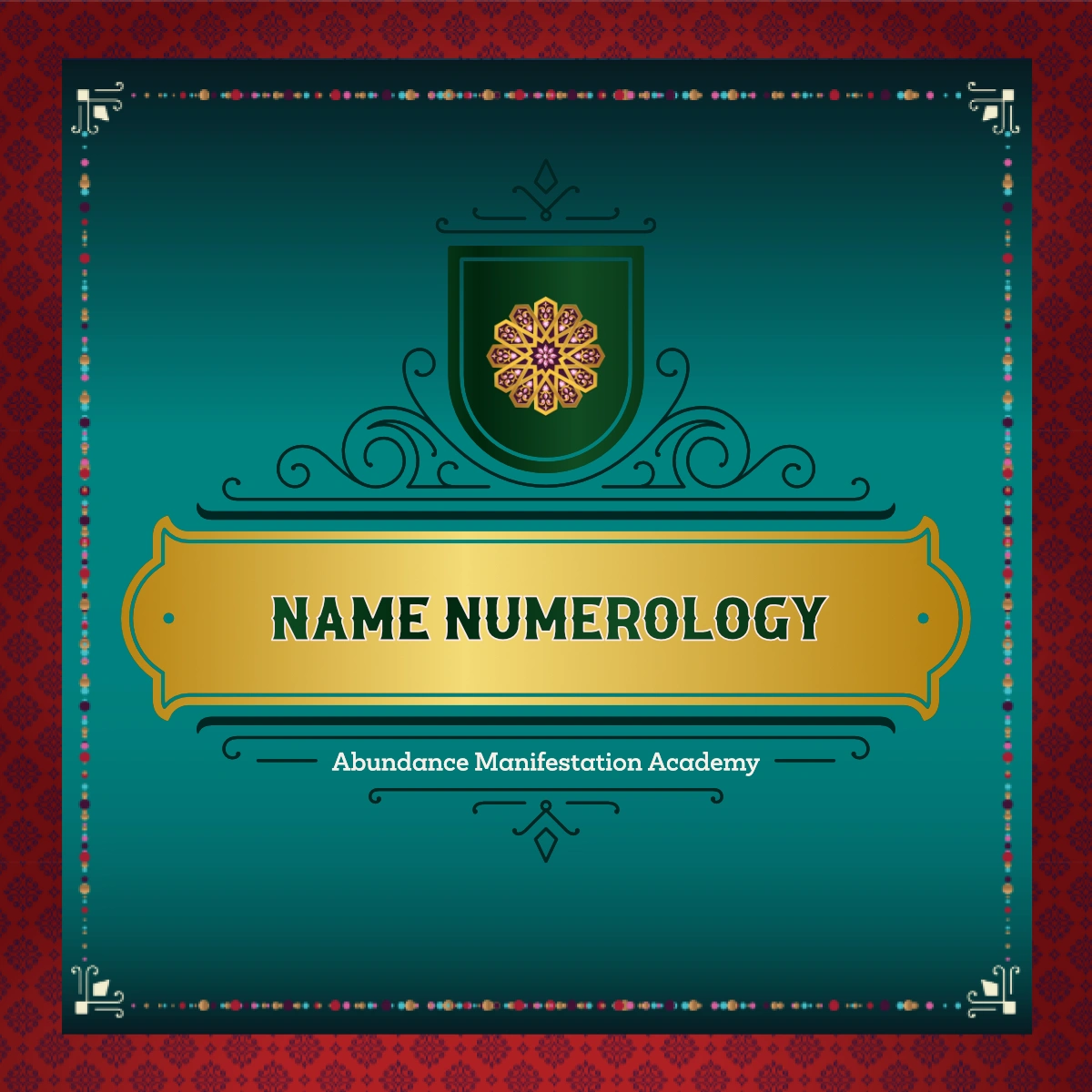 A decorative graphic with a central text A decorative graphic with a central text