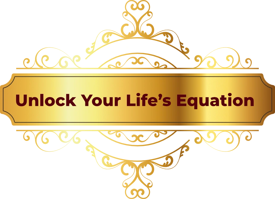 Golden ornamental design with the text 